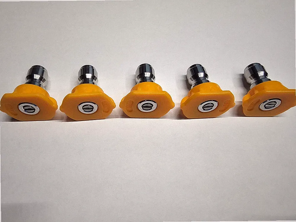 Quick Connect 1/4" 15 Degree Power Washer Spray Nozzle Pressure Washing Tip 5Pcs