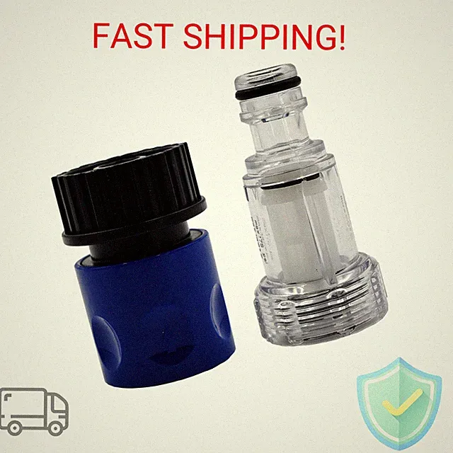 Quick Connect Adapter for 3/4 Inch Garden Hose - Pressure Washer Accessory