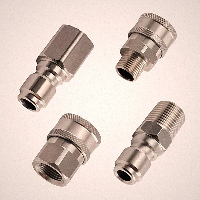 Quick Connect Adapter Kit 3/8" NPT Male Female Pressure Washer Stainless Steel