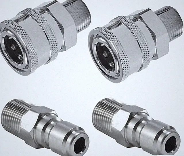 Quick Connect Adapter Set for Pressure Washer, 4PCS Fittings, Male Thread