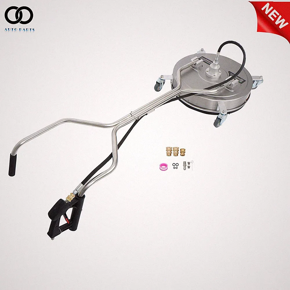 Quick Connect Pressure Washer 20" Surface Cleaner 6000 psi w/ Handles & Wheels