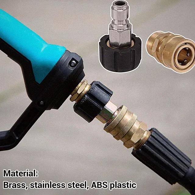 Quick Swivel Connect Adapter M22 14mm Pressure Washer Fitting Set
