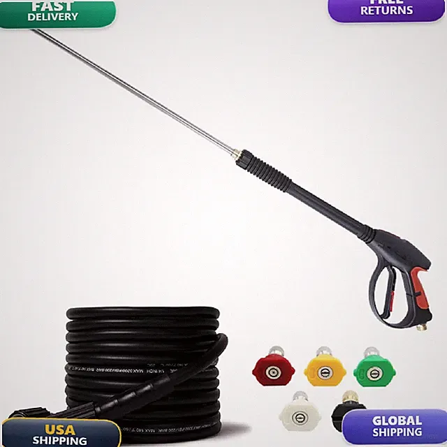 Qutuni Pressure Washer Gun And Hose Kit 3000Psi High Power Pressure Washer Gun