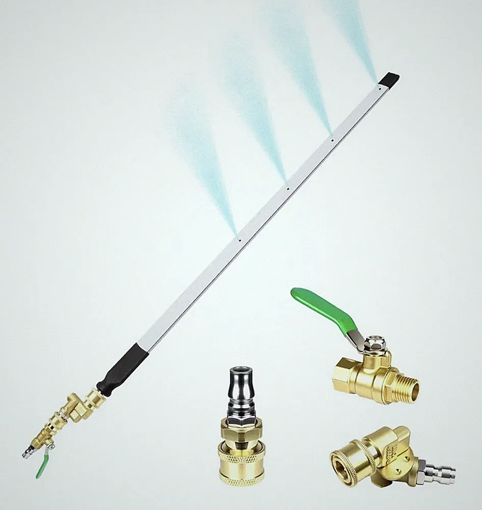 Radiator Cleaning Wand 24’’ w/#3 1/4’’ Quick Couplers Water&Air RV House Cleaner