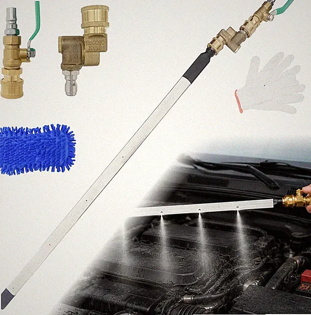 Radiator Cleaning Wand New Upgraded 24'' Portable with Switch Radiator Cleaning