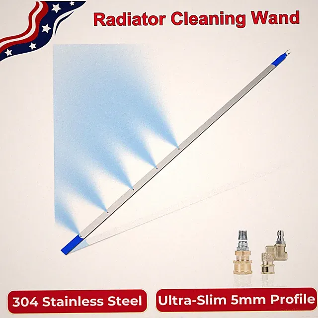 Radiator Cleaning Wand – Pressure Washer Tool For Cars, Trucks & RVs, Dual-Use