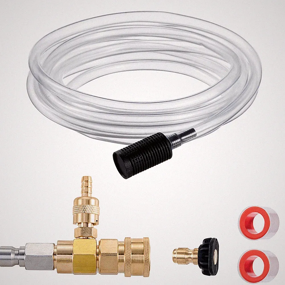 Raincovo Downstream Injector for Pressure Washer, Power Washer 6.1 inches