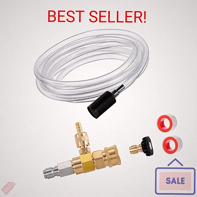 Raincovo Downstream Injector for Pressure Washer, Power Washer Chemical Injector