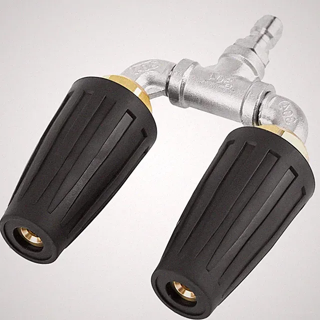 Raincovo Dual Turbo Nozzle Pressure 1.8 inches x 3 x 4 inches, Black