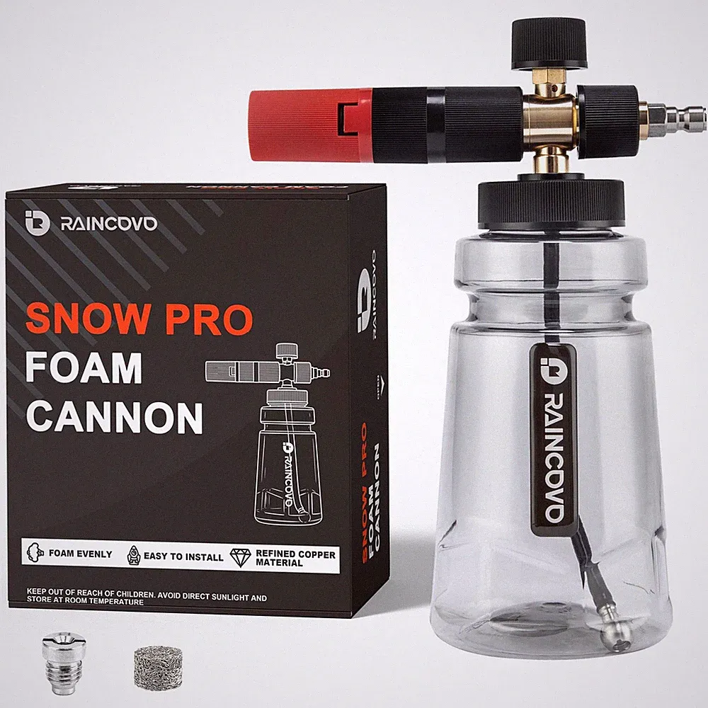Raincovo Foam Cannon Wide Mouth for Pressure Washer Thick Snow Foam Lance for