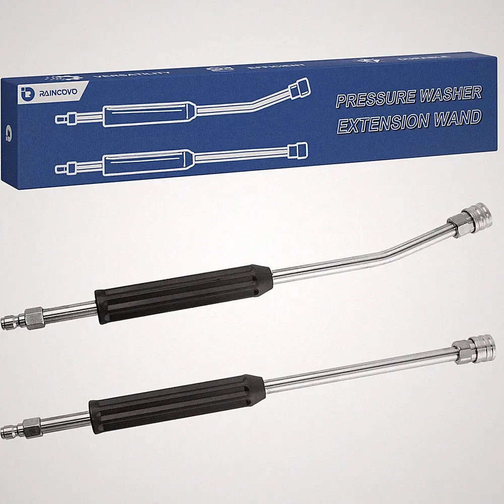 Raincovo Pressure Washer Extension Wand, Anti-Slip Power Grip Black