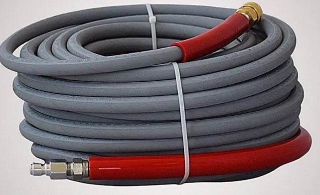 Raptor Blast 3/8" x 50ft Pressure Washer Hose 6000 PSI Gray Non-Marking USA