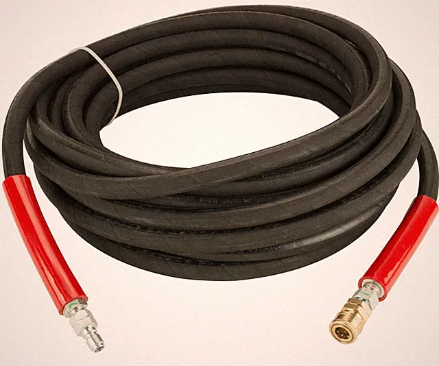 Raptor Blast 6000 PSI 1/2" x 50' BLACK 2 Wire Pressure Washer Hose with Couplers