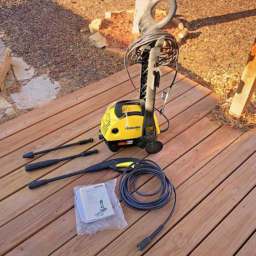 *Rare* Karcher K330M 1300PSI Rolling Pressure Washer 1.7 GPM 120V Gun+2-Nozzles