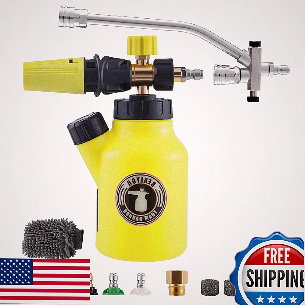 REALYOU Foam Cannon with Foam Cannon Dual-Connector, Pressure Washer Accessory f