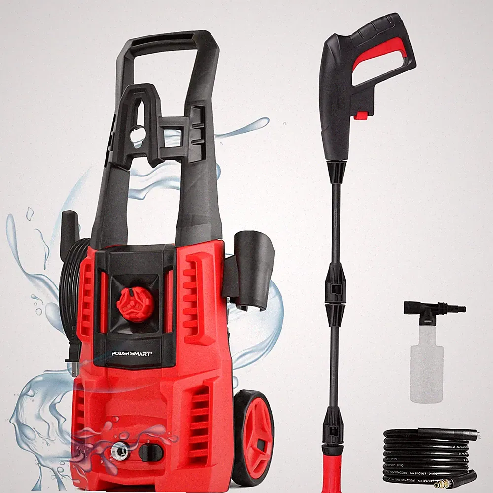 RED - POWERSMART ELECTRIC PRESSURE WASHER 1850 PSI MAX 1.0 GPM DW1018B