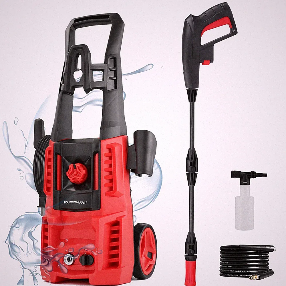 RED - POWERSMART ELECTRIC PRESSURE WASHER 1850 PSI MAX 1.0 GPM DW1018B