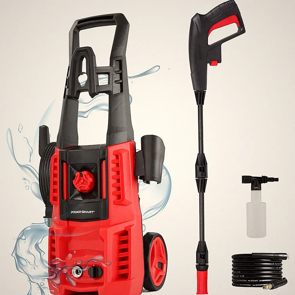 RED - POWERSMART ELECTRIC PRESSURE WASHER 1850 PSI MAX 1.0 GPM DW1018B