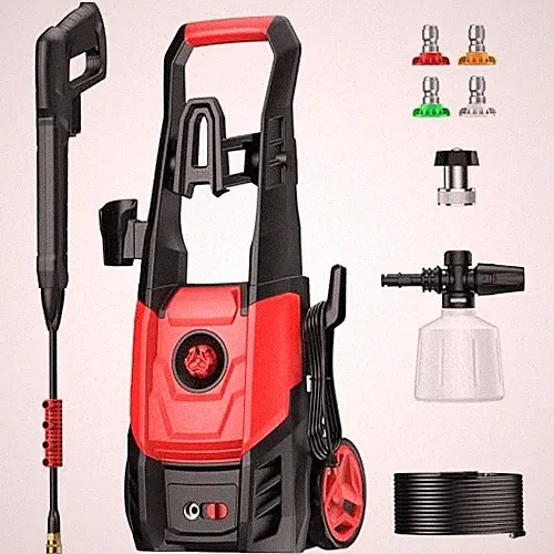 RED - STEELITE ELECTRIC PRESSURE WASHER, 2.5 GPM POWER WASHER WITH 4 QUICK