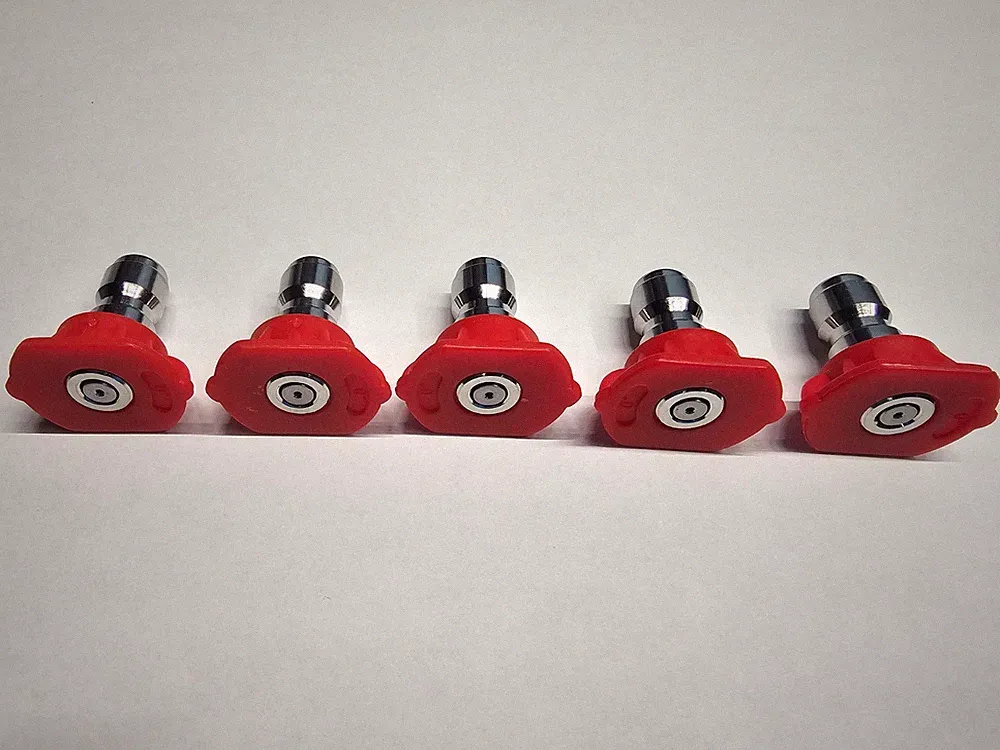 Red Tip 1/4" for Power Washer Spray Nozzle Pressure Washing 5000 Psi 5Pcs