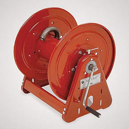 Reelcraft Ca32112 M Hand Crank Hose Reel, 200 Ft, 1/2" Id, Red
