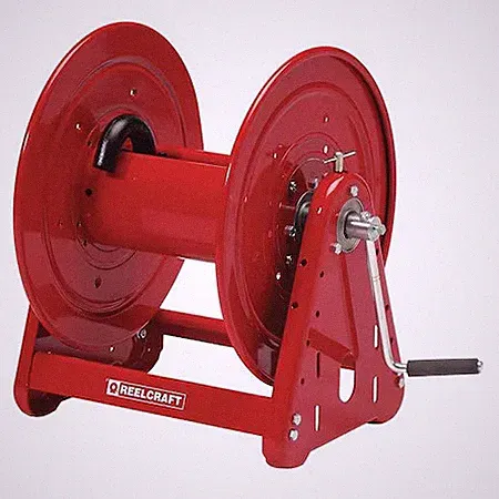 Reelcraft Ca33112 M Hand Crank Hose Reel, 100 Ft, 3/4" Id, Red