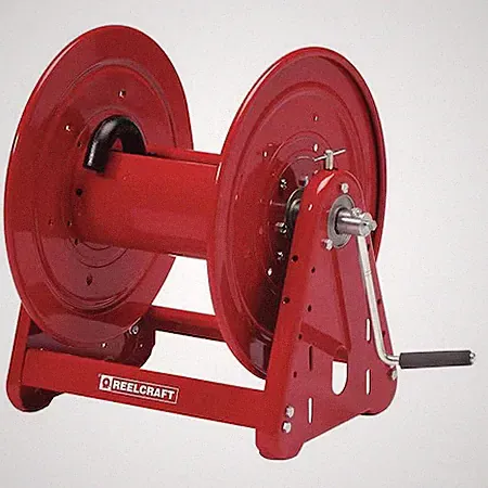 Reelcraft Ca33112 M Hand Crank Hose Reel, 100 Ft, 3/4" Id, Red