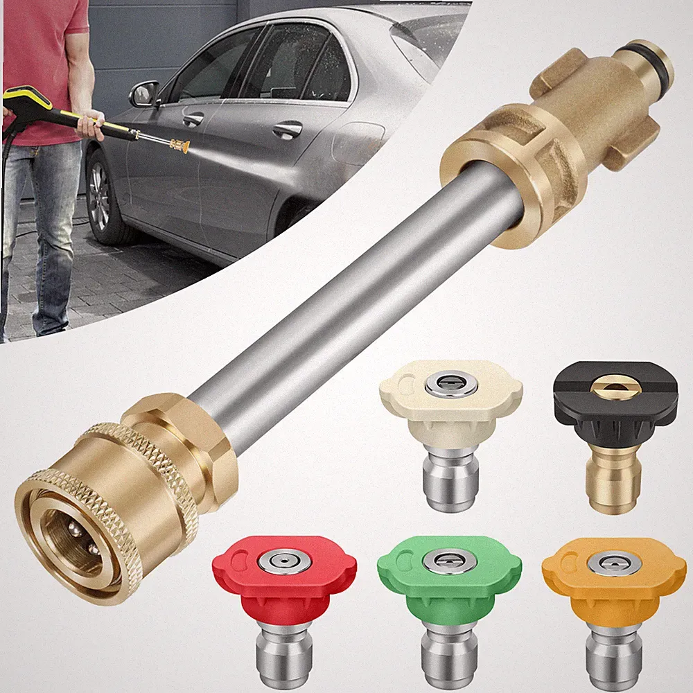 Replace for 1/4'' Pressure Washer Gun Adapter with 5 Nozzle Ryobi Portland Husky