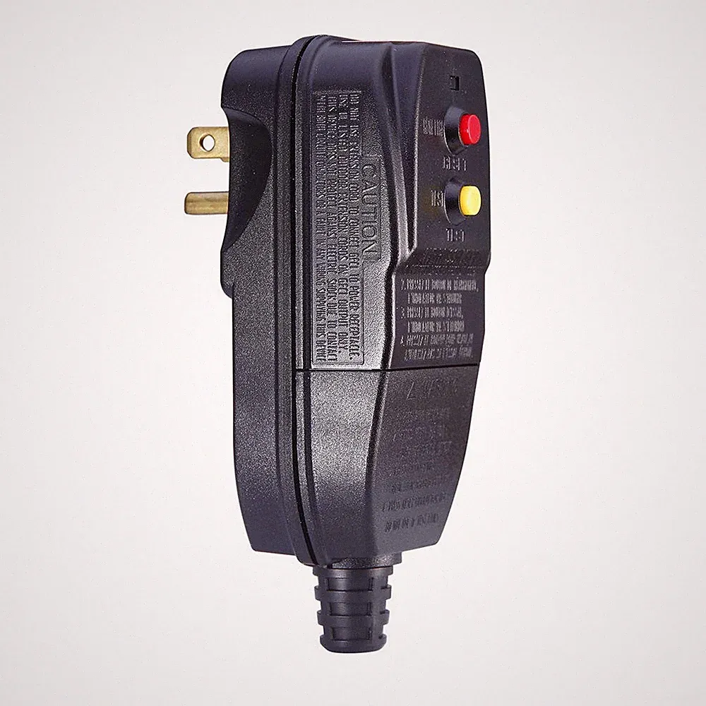 Replacement GFCI Plug for Pressure Washer Pool Pump 15Amp 3 Prong Circuit Breake