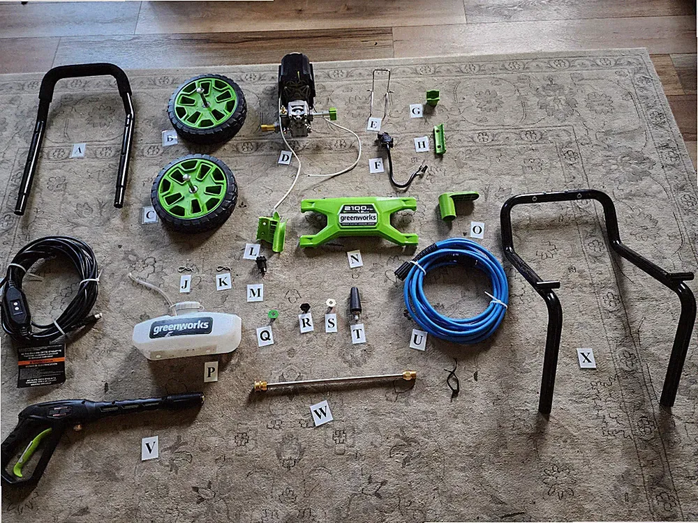 Replacement Parts for Greenworks Electric Pressure Washer 2100 PSI GPW2100 (S)