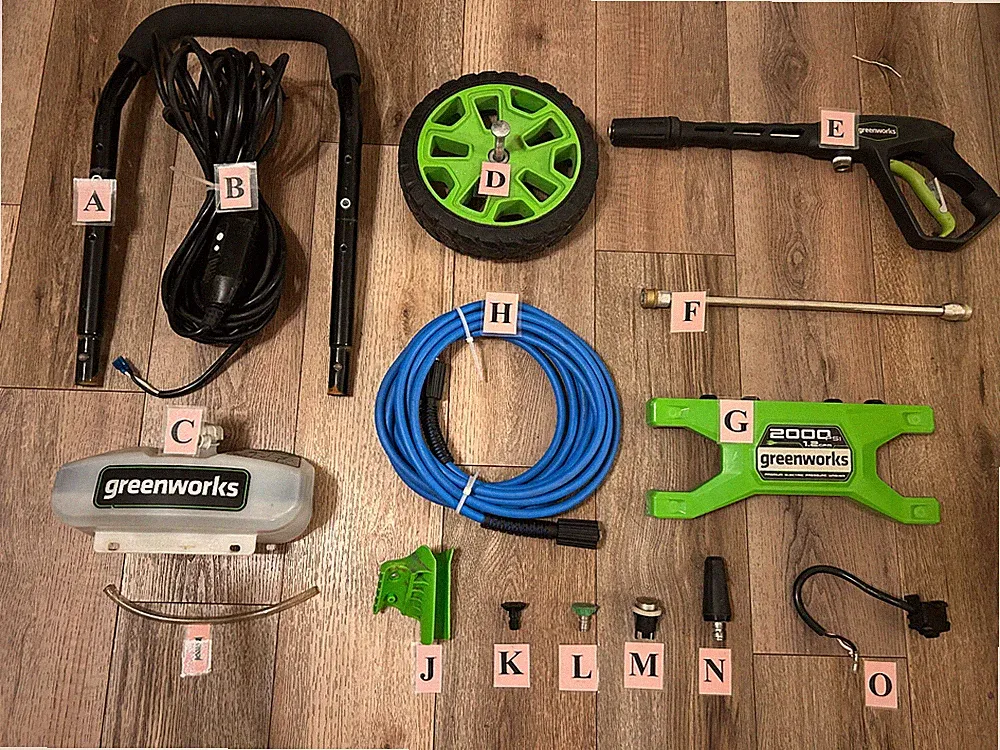 Replacement Parts for Greenworks Pressure Washer GPW2006 (R)