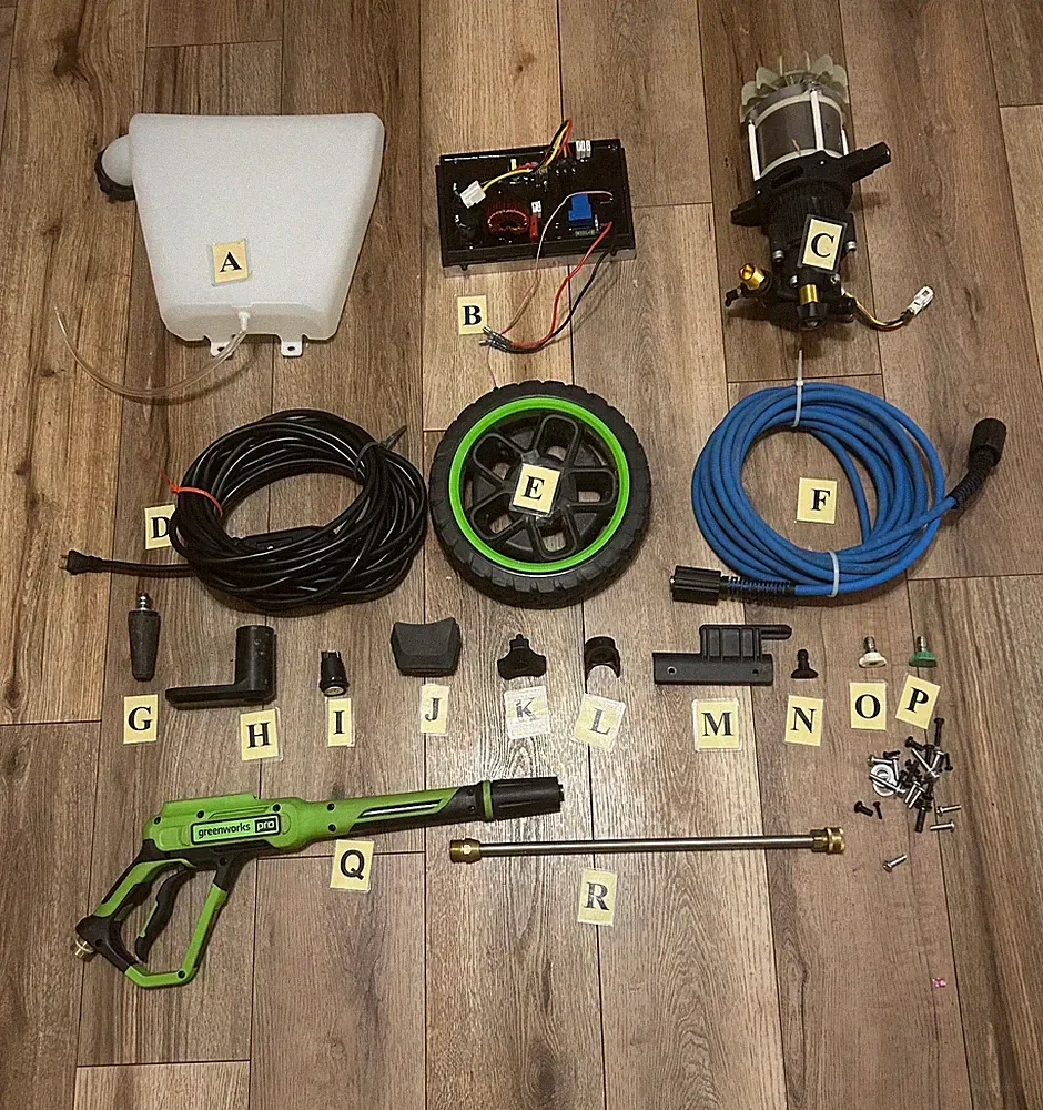 Replacement parts for Greenworks Pro 3000-PSI 2.0-Pressure washer Gpw 3000 (S)