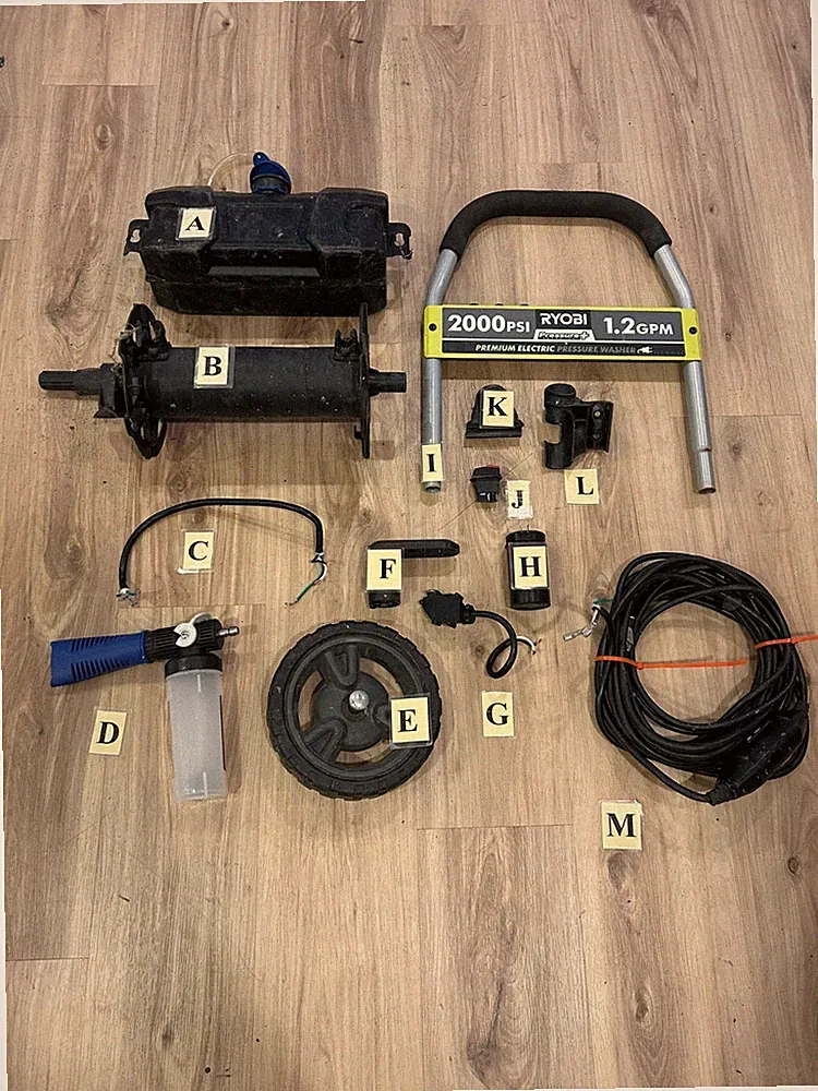Replacement Parts for Ryobi Electric Pressure Washer RY141900 (R)