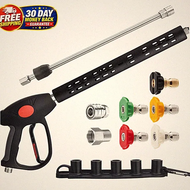 Replacement Pressure Washer Gun with Extension Wand, M22 Fitting