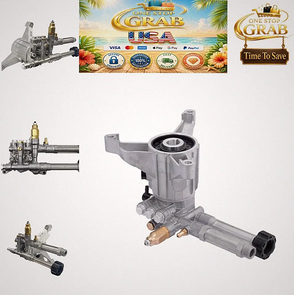 Replacement Pressure Washer Pump 2400 PSI 2.2 GPM Left Handed Easy Start Brass