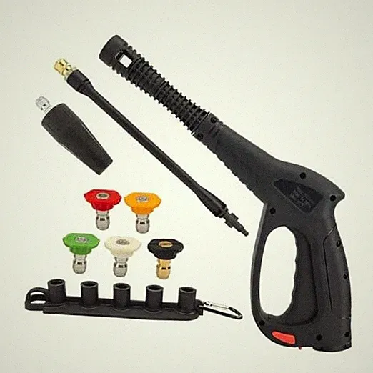 Replacement Pressure Washer Spray Gun D - Spray Gun with 5 Tips & Turbo Nozzle