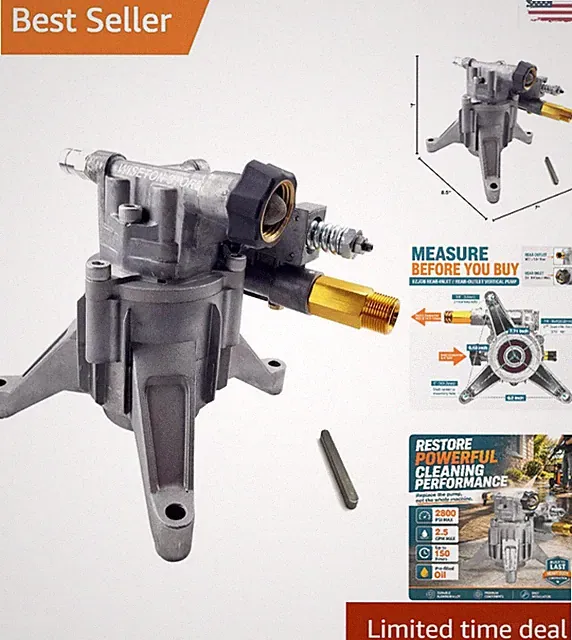 Restore 2800 PSI Cleaning Power: Vertical Shaft Replacement Pump for Gas Washers