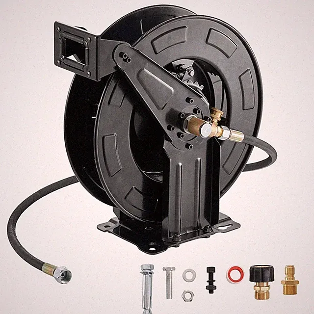 Retractable Pressure Washer Hose Reel 3/8" x 50 ft 4000PSI Auto-Rewinding