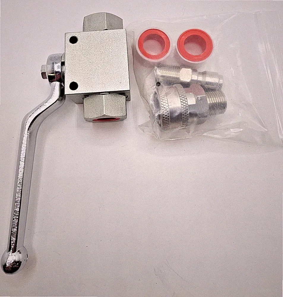 RIDGE WASHER Ball Valve for Power Washer Hose, 3/8'' NPT 4500PSI 158F