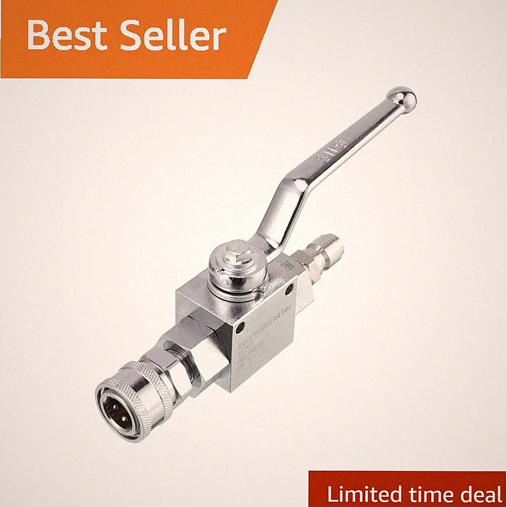 RIDGE WASHER Ball Valve Kit 3/8" Quick Disconnect