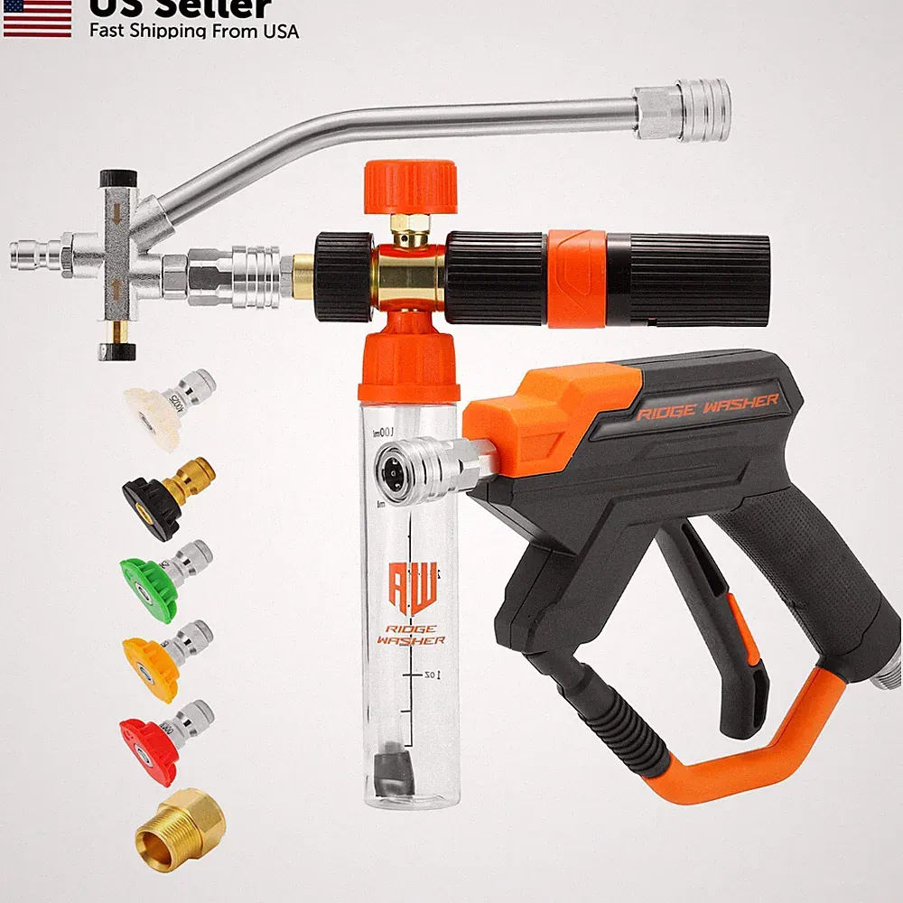 RIDGE WASHER Mini Foam Cannon Gun with Dual Connector, 100 ML 100