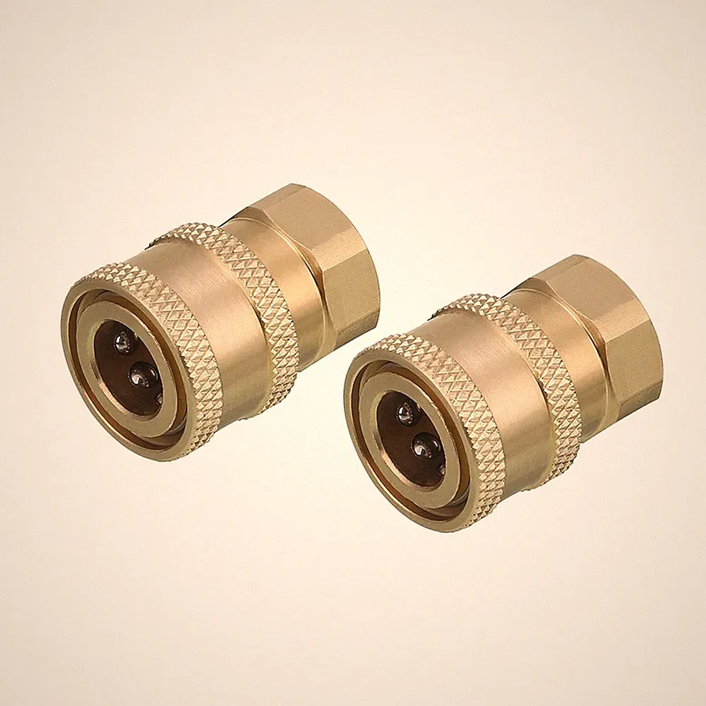 RIDGE WASHER Pressure Washer Coupler, 1/4 Inch, Quick 1/4" NPT Female, Brass
