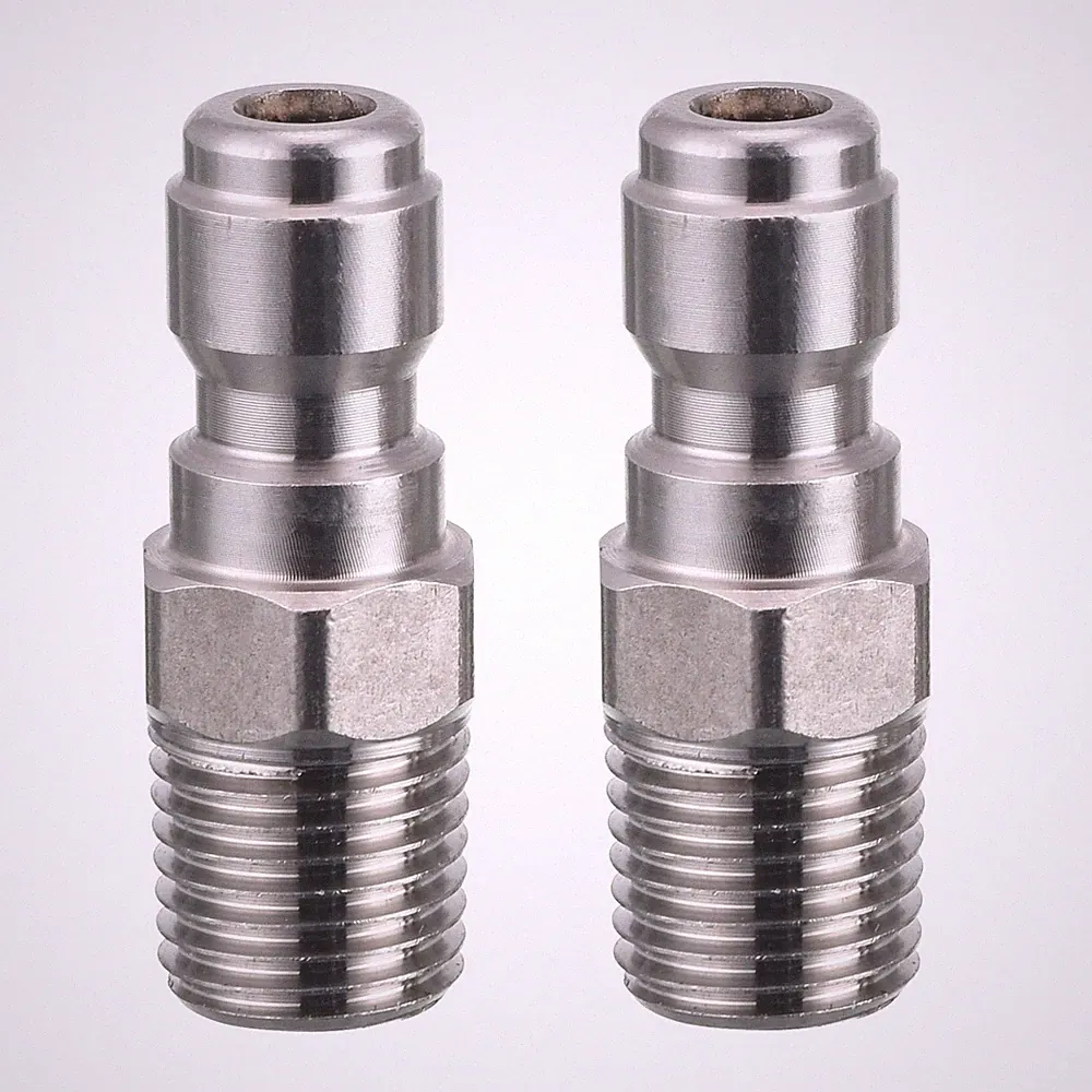 RIDGE WASHER Pressure Washer Couplers, 1/4 Quick Connect Plug, 2 Pack