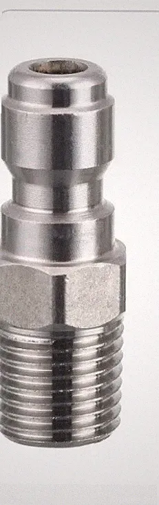 RIDGE WASHER Pressure Washer Couplers, 1/4 Quick Connect Plug, Male Qty 1