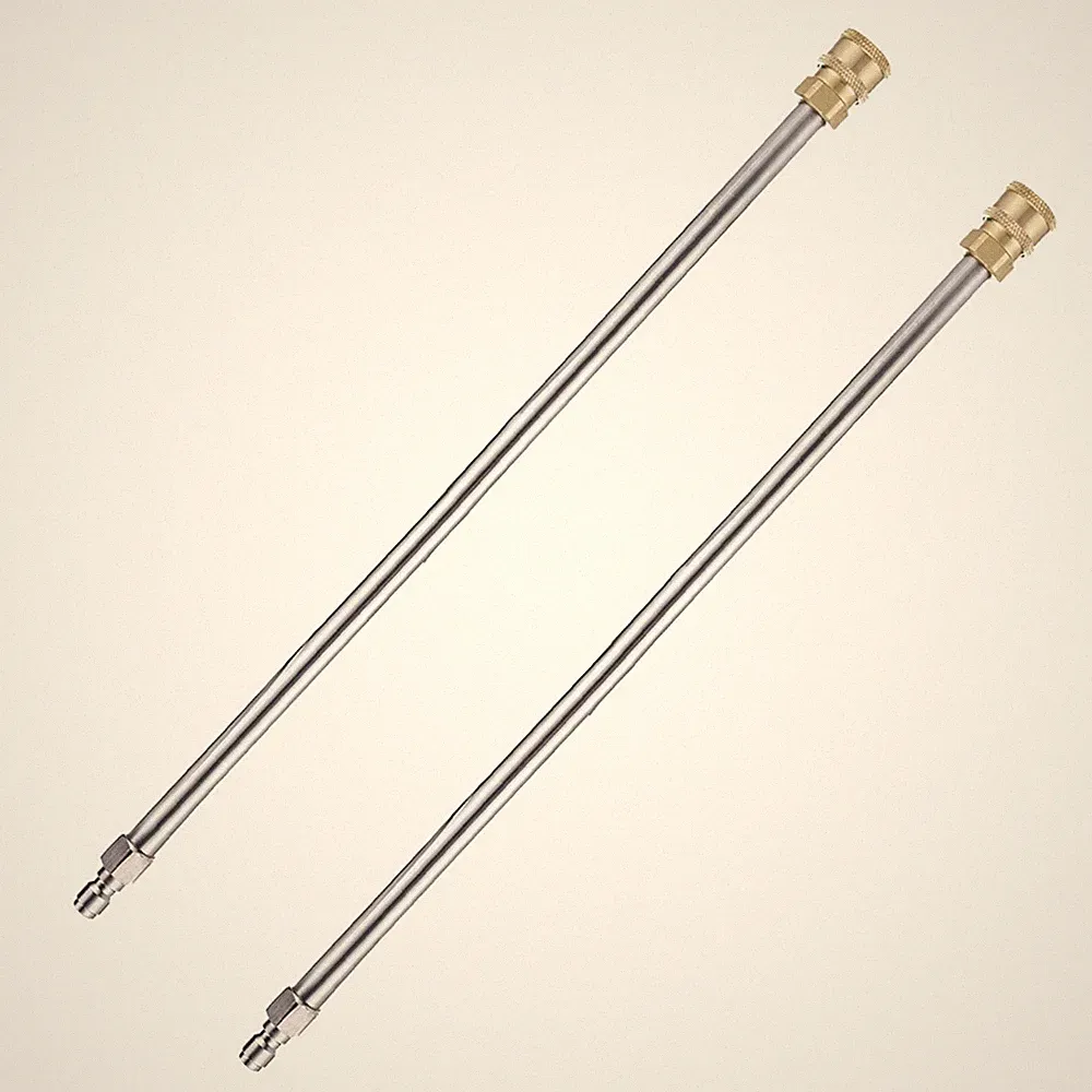 RIDGE WASHER Pressure Washer Extension Wand, 17 Inch, Stainless Brass, Silver