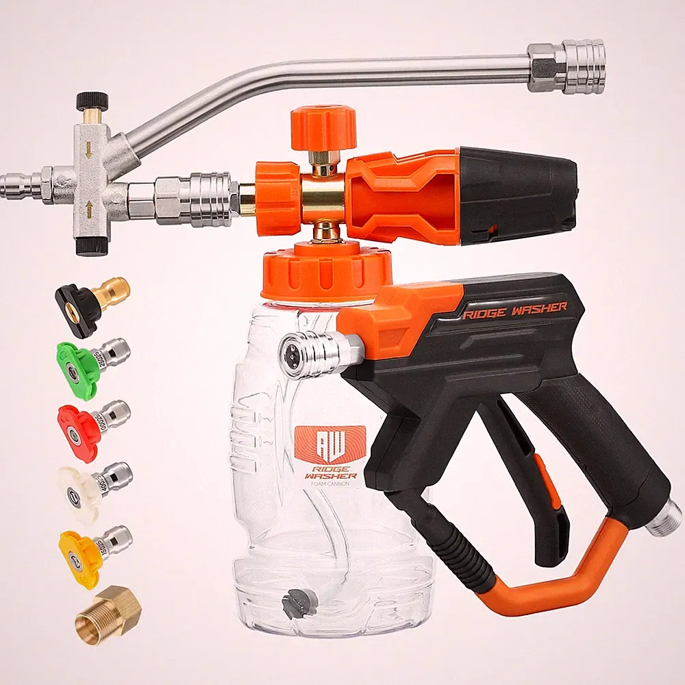 RIDGE WASHER Pressure Washer Gun Foam Cannon with Dual Connector 1000 ML