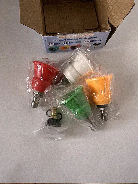 RIDGE WASHER Pressure Washer Nozzle Guard Nozzle Tips Kit 0-40° New Open Box