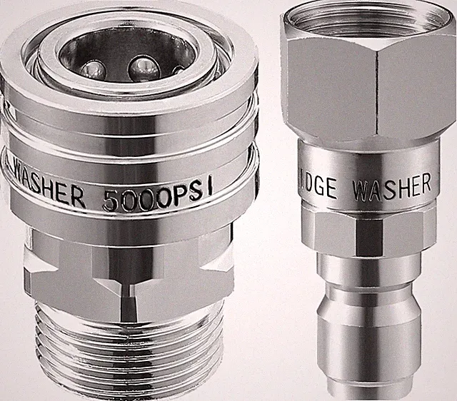 RIDGE WASHRE Pressure Washer Swivel Adapter, Stainless Steel M22 14mm to 2 PC