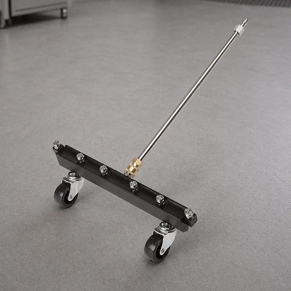 Rolling Undercarriage Pressure Washer Attachment Versatile for Driveway Washing