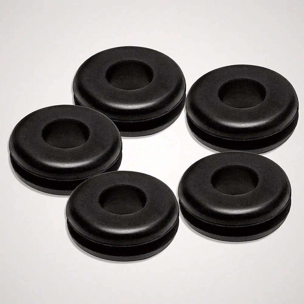 Rubber Grommet 5 Pack of Pressure Washer Nozzle Tips 7/8 inches, Black